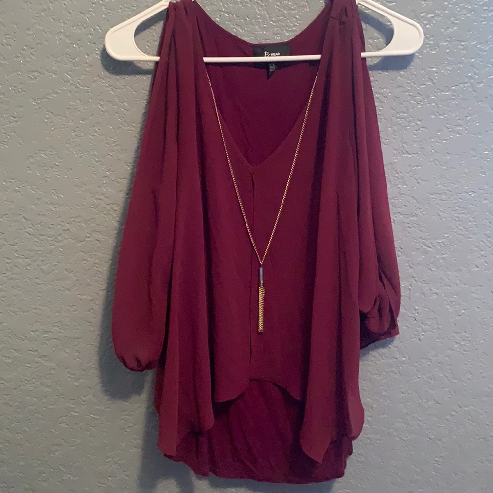Maroon blouse